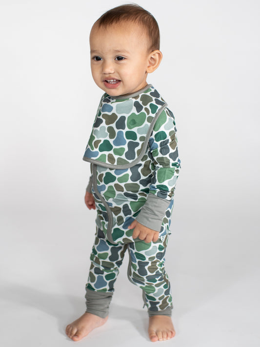 Convertible Zip Pajamas - Pebble Camo (OFC)