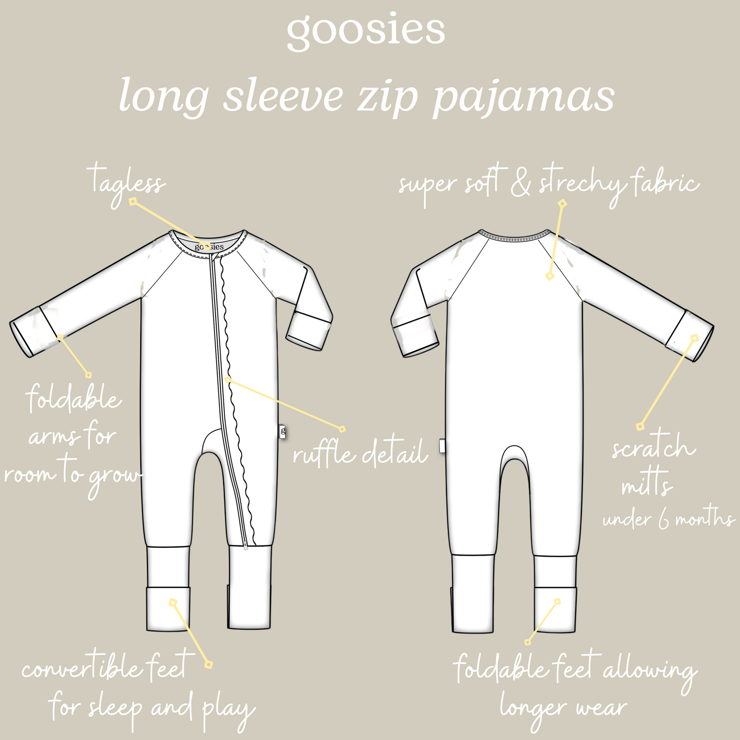 Convertible Zip Pajamas - Pebble Camo (OFC)